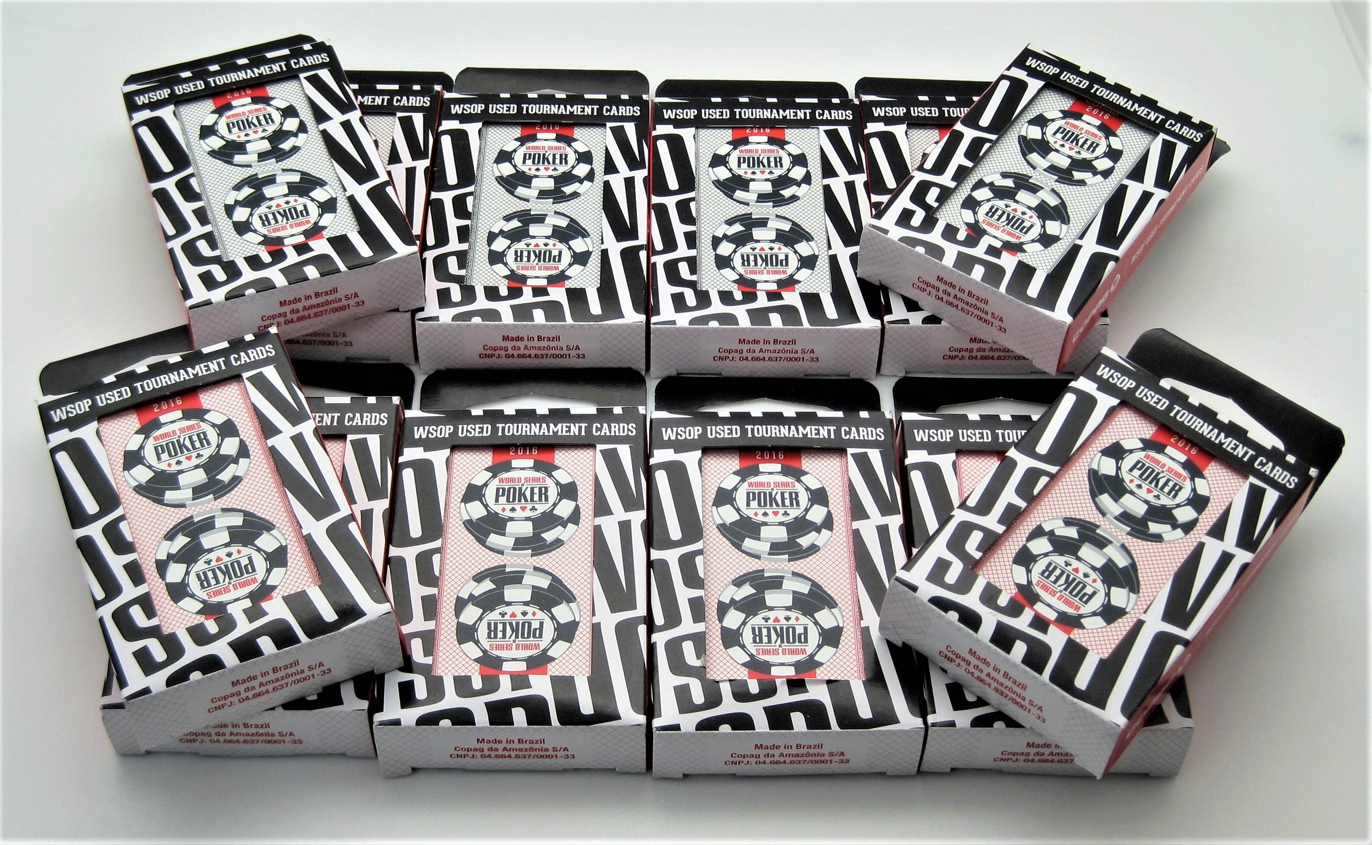 12 WSOP Copag Used Decks 2016